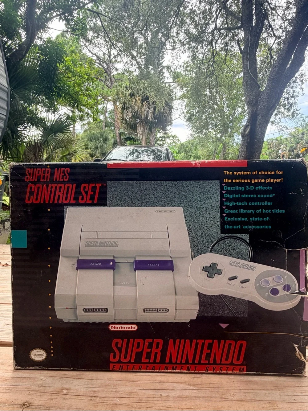 Nintendo SNES Super Nintendo Control Set Complete In Box OEM Console CIB